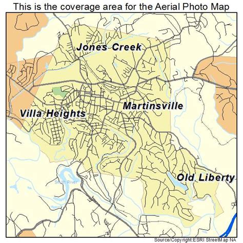 martinsville va map.
